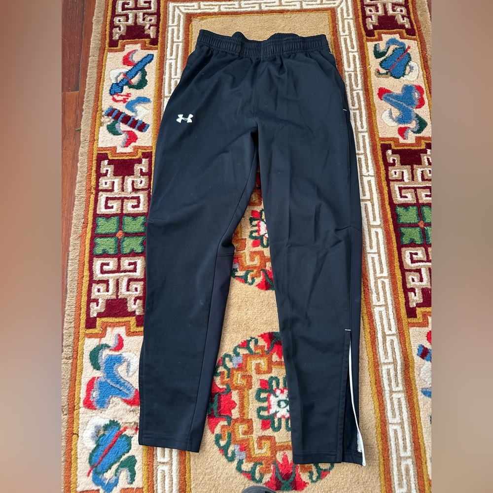 Under Armour Black Track Sweatpants Size M Fitted